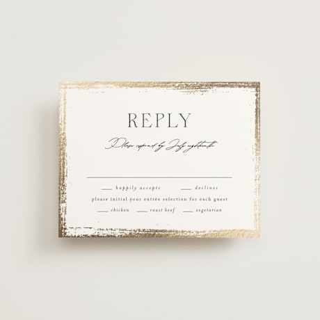Foil-Pressed RSVP Cards