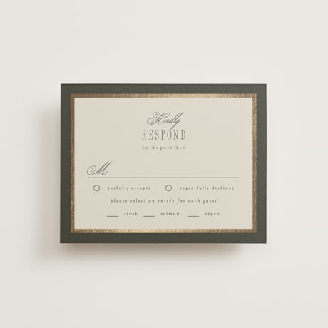 Foil-Pressed RSVP Cards