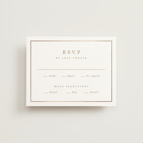 Foil-Pressed RSVP Cards