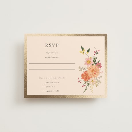 Foil-Pressed RSVP Cards