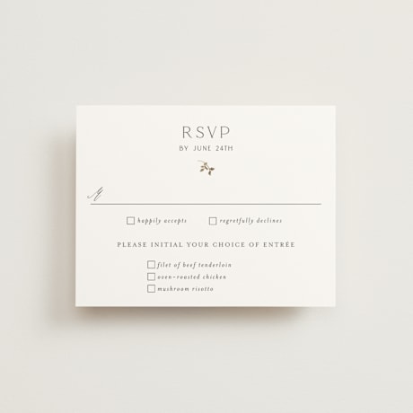 Foil-Pressed RSVP Cards