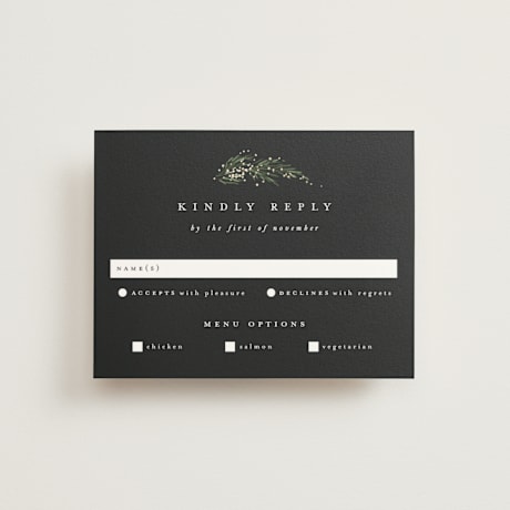 Foil-Pressed RSVP Cards