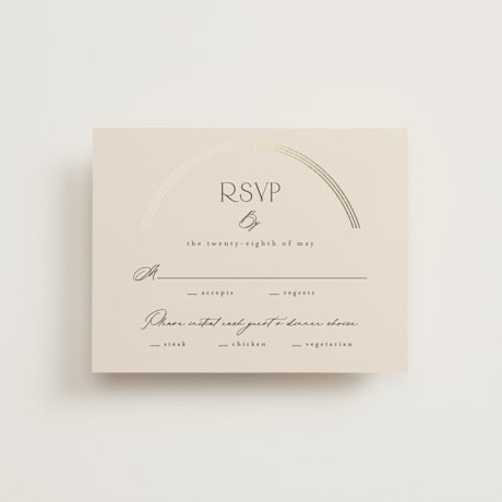 Foil-Pressed RSVP Cards