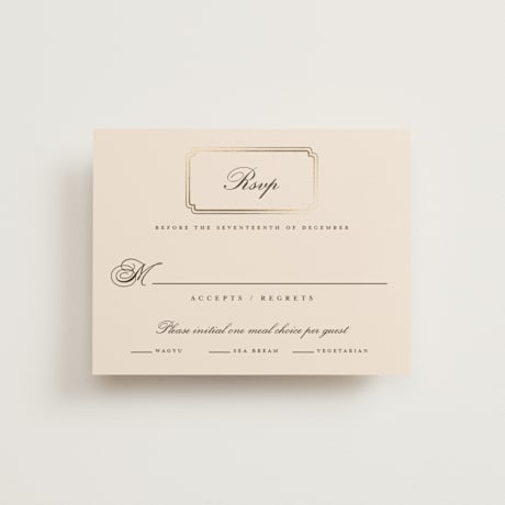 Foil-Pressed RSVP Cards