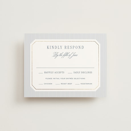 Foil-Pressed RSVP Cards