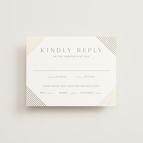 Foil-Pressed RSVP Cards