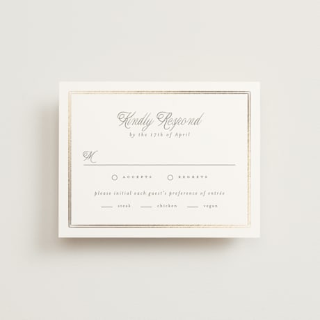 Foil-Pressed RSVP Cards