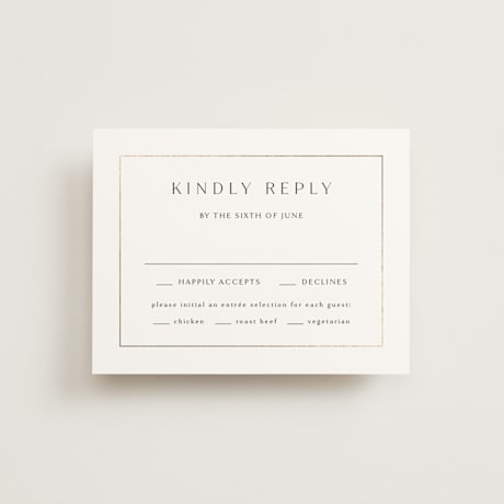 Foil-Pressed RSVP Cards
