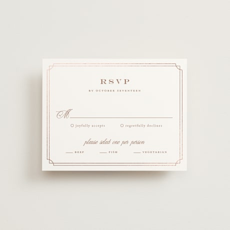 Foil-Pressed RSVP Cards