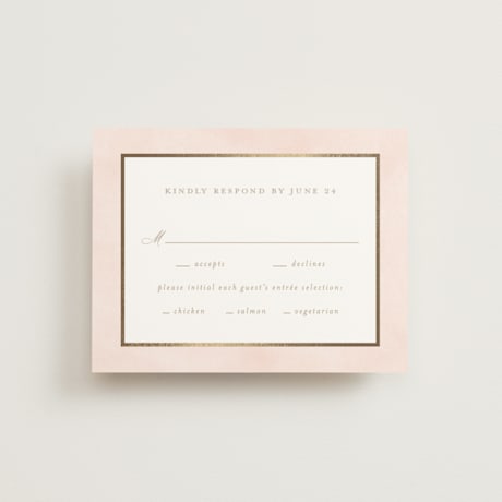 Foil-Pressed RSVP Cards