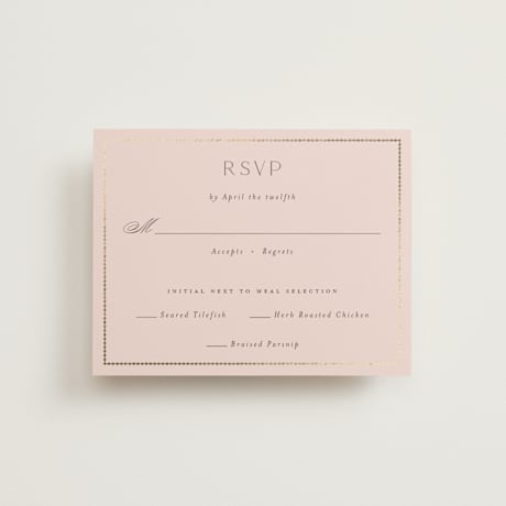 Foil-Pressed RSVP Cards