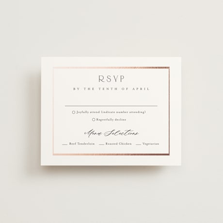 Foil-Pressed RSVP Cards