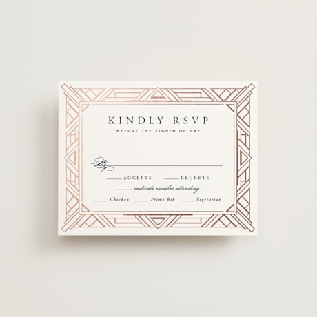 Foil-Pressed RSVP Cards