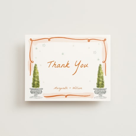 Flat Wedding Thank You Cards