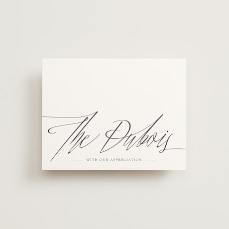 Flat Wedding Thank You Cards