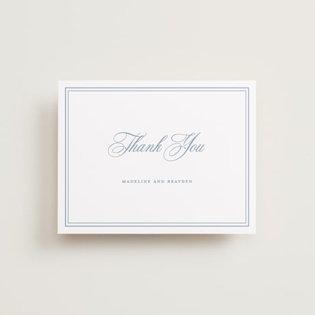 Flat Wedding Thank You Cards