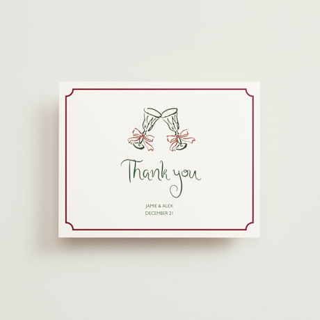 Flat Wedding Thank You Cards
