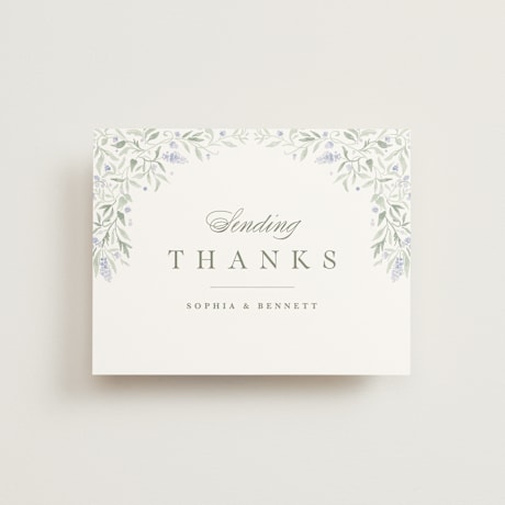 Flat Wedding Thank You Cards