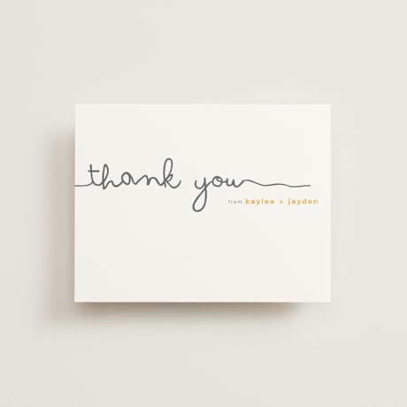 Flat Wedding Thank You Cards