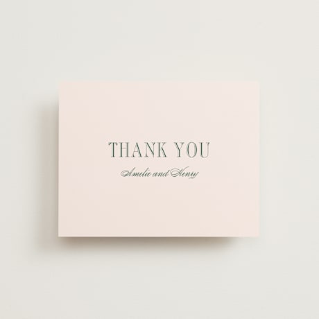 Flat Wedding Thank You Cards