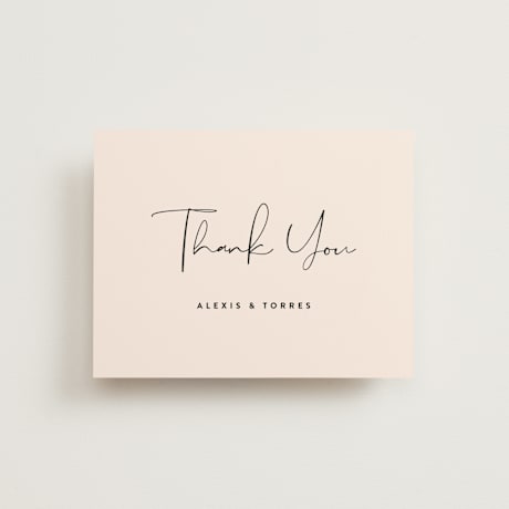 Flat Wedding Thank You Cards
