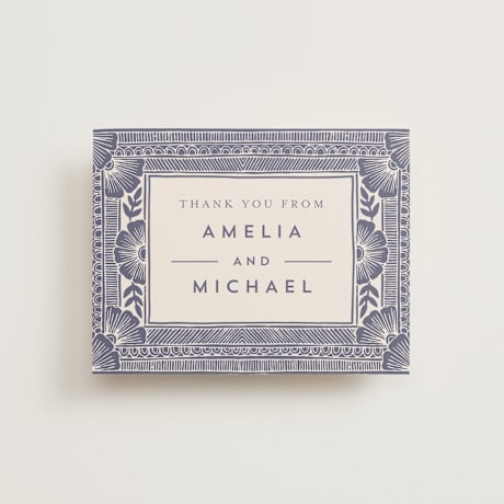 Flat Wedding Thank You Cards
