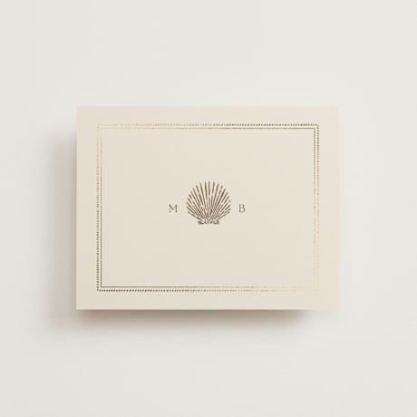 Foil-Pressed Flat Wedding Thank You Cards