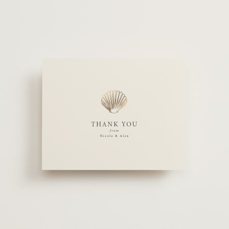 Foil-Pressed Flat Wedding Thank You Cards