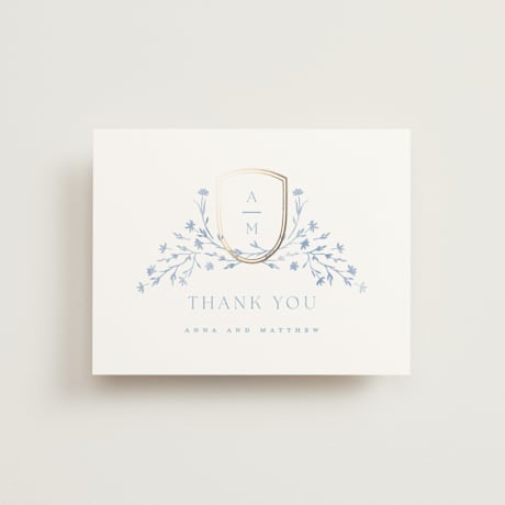 Foil-Pressed Flat Wedding Thank You Cards
