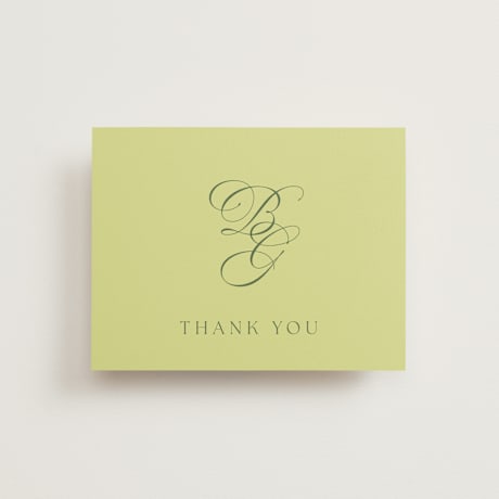 Folded Wedding Thank You Cards
