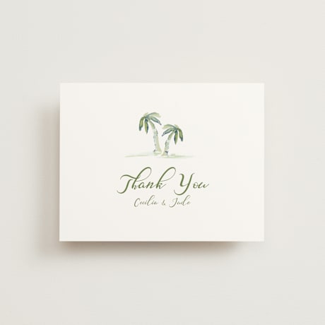 Folded Wedding Thank You Cards