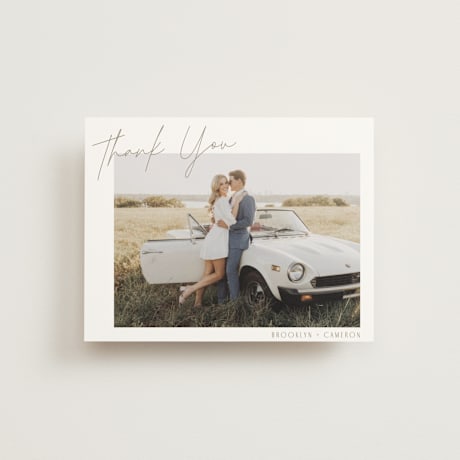 Folded Wedding Thank You Cards