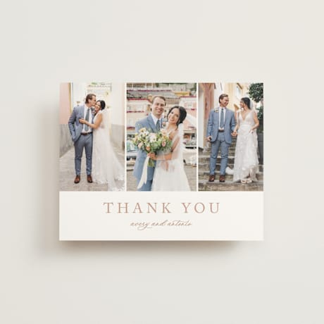 Folded Wedding Thank You Cards