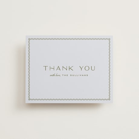 Folded Wedding Thank You Cards