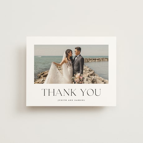 Folded Wedding Thank You Cards