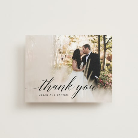 Folded Wedding Thank You Cards