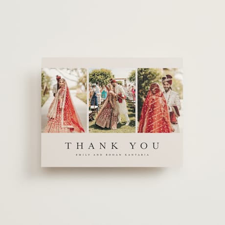 Folded Wedding Thank You Cards