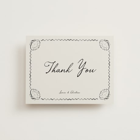 Folded Wedding Thank You Cards