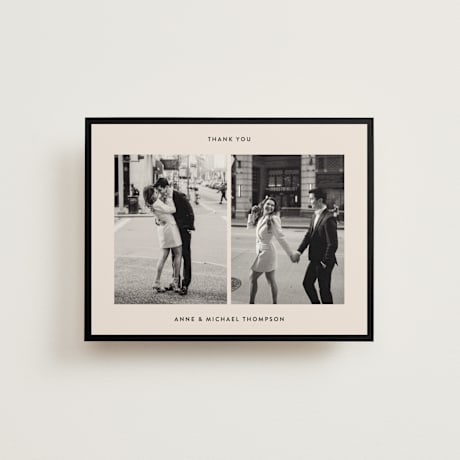 Folded Wedding Thank You Cards