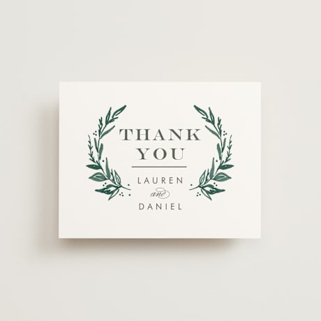 Folded Wedding Thank You Cards