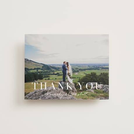Folded Wedding Thank You Cards
