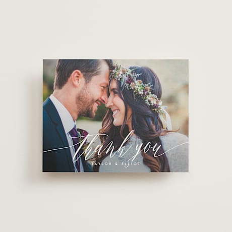 Folded Wedding Thank You Cards