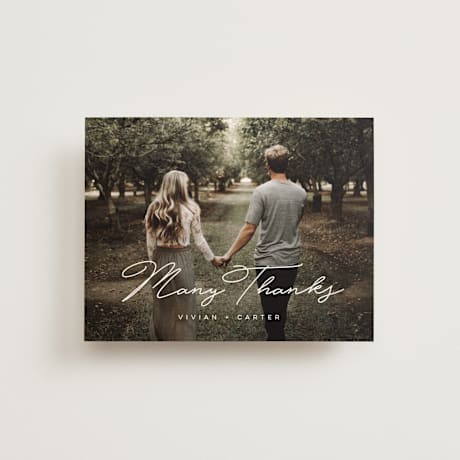 Folded Wedding Thank You Cards