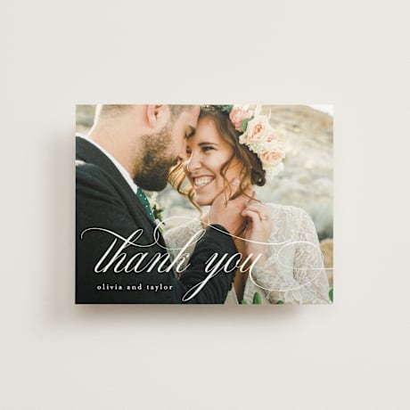 Folded Wedding Thank You Cards