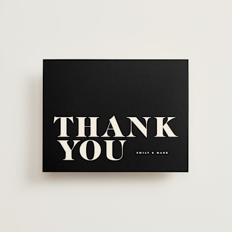 Folded Wedding Thank You Cards
