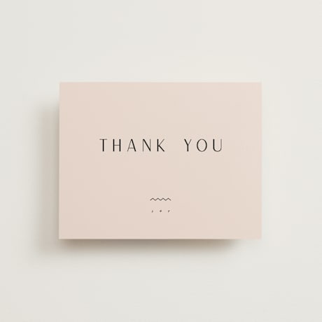 Folded Wedding Thank You Cards