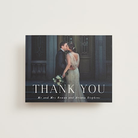Folded Wedding Thank You Cards