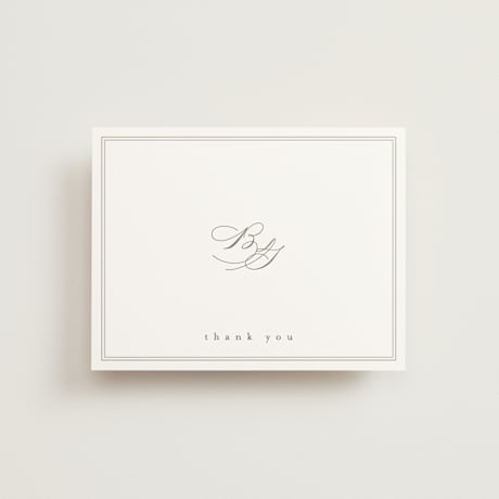 Folded Wedding Thank You Cards