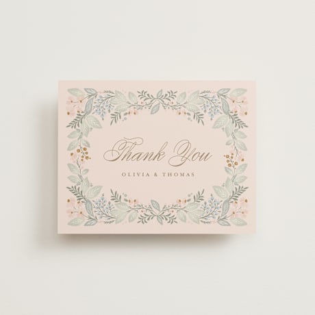 Folded Wedding Thank You Cards