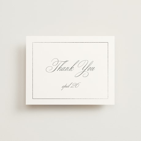Foil-Pressed Folded Wedding Thank You Cards